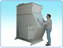 Vortex Plastic Model 600 for filtering hygroscopic acidic particles